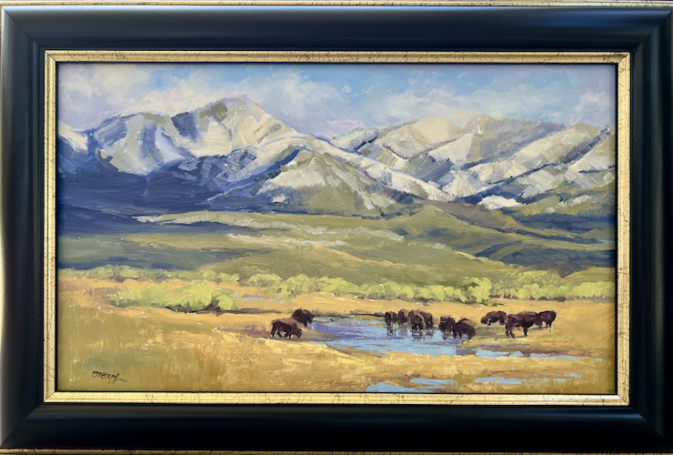 Quiet Majesty 9x15 $1100 at Hunter Wolff Gallery